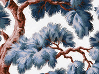 Azure Evergreen Canopy Wall Mural