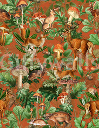 Vintage Botanical Woodland Collection Wallpaper⁠