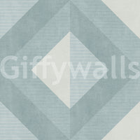 Cerulean Geometric Diamond Layer Wallpaper⁠