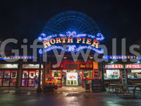 Arcade Night Glow Wall Mural
