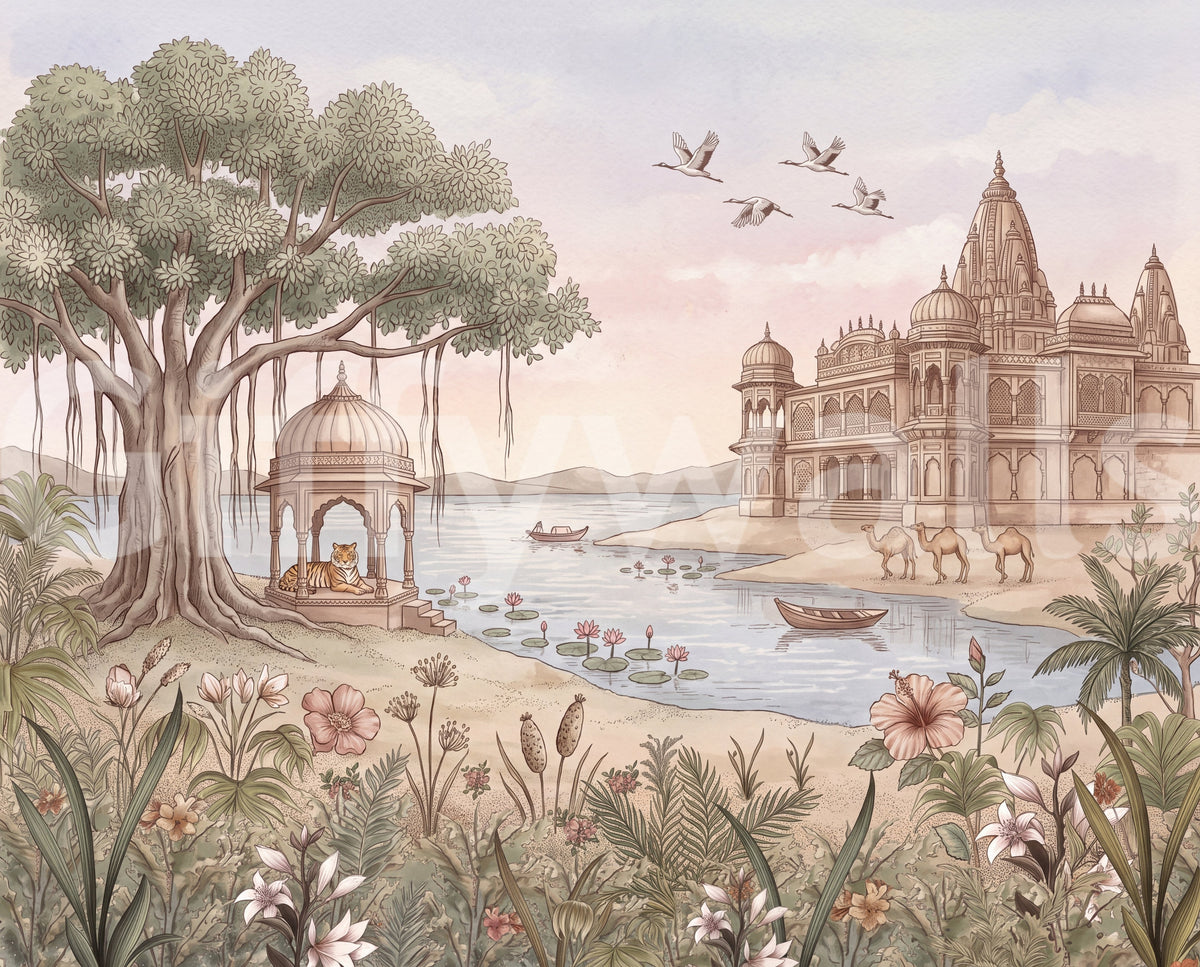 Pavitra Sarovar Wall Mural