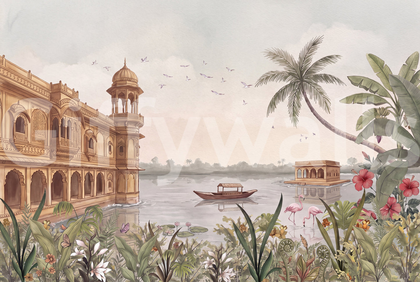 Jheel Mahal Wall Mural