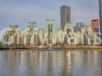 Modern Urban Glass Waterfront Wall Mural