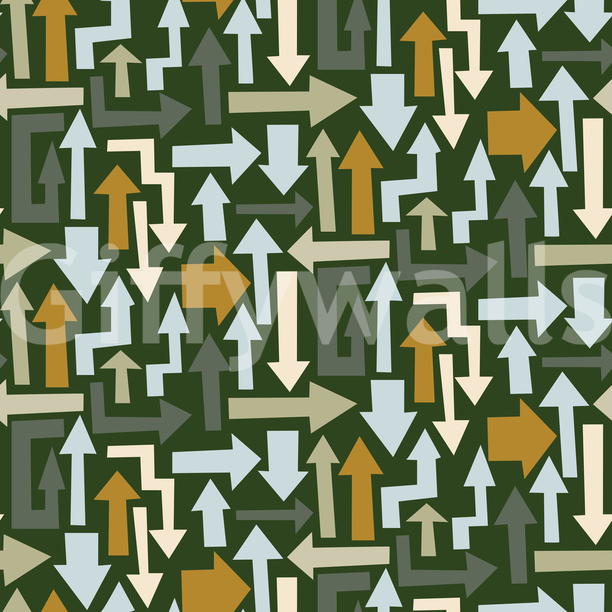 Directional Geometric Arrows in Earthy Tones Wallpaper⁠