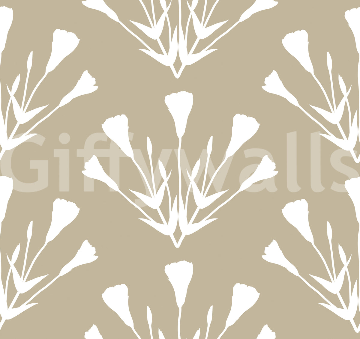 Minimalist Botanical Silhouette Sprigs Wallpaper⁠