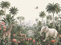 Safari Serenity Tropical Landscape Wall Mural