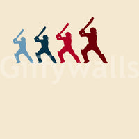 Cricket Batter Motion Mural Wall Mural