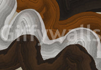 Earthy Flow Abstract Layers Wall Mural