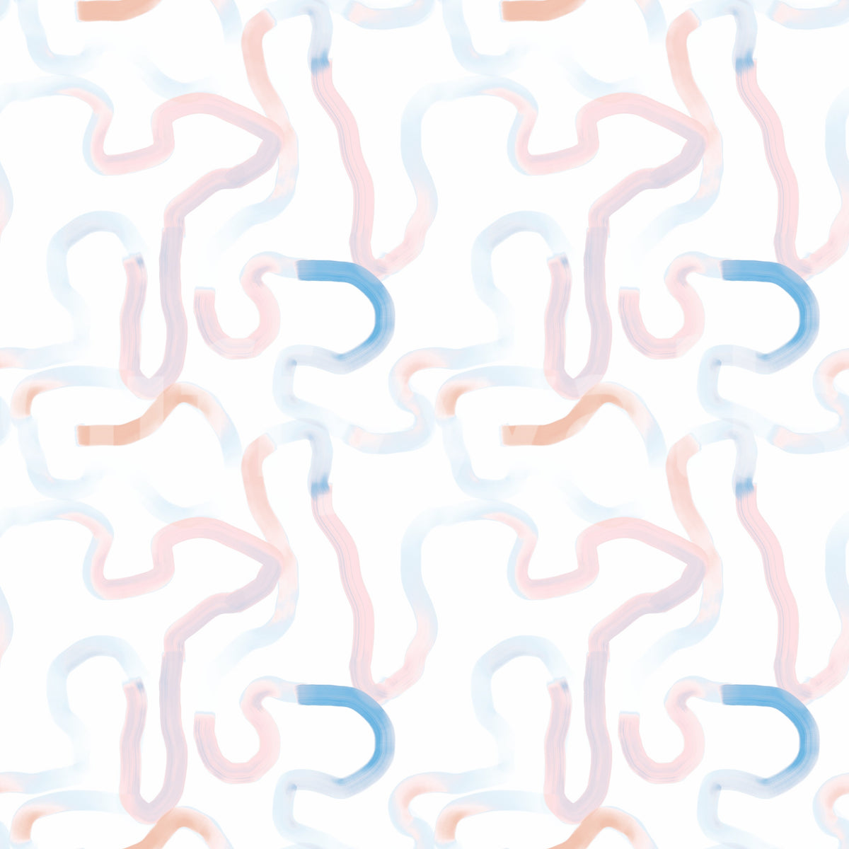 Soft Pastel Ribbon Motion Wallpaper⁠