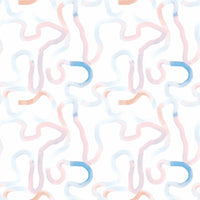 Soft Pastel Ribbon Motion Wallpaper⁠