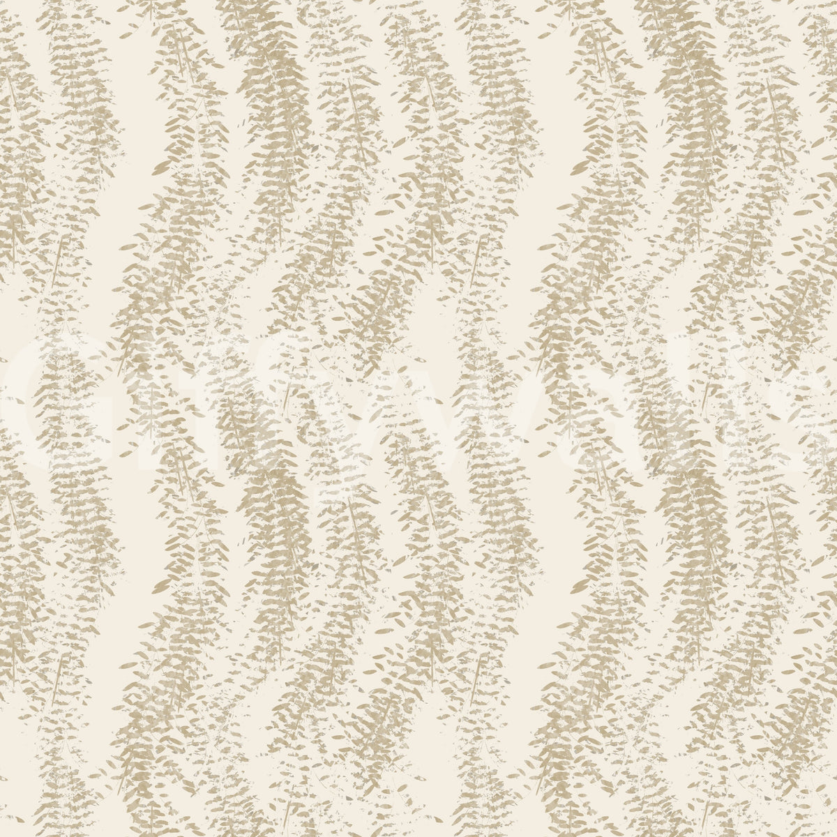 Beige Woven Leaf Trails Wallpaper⁠