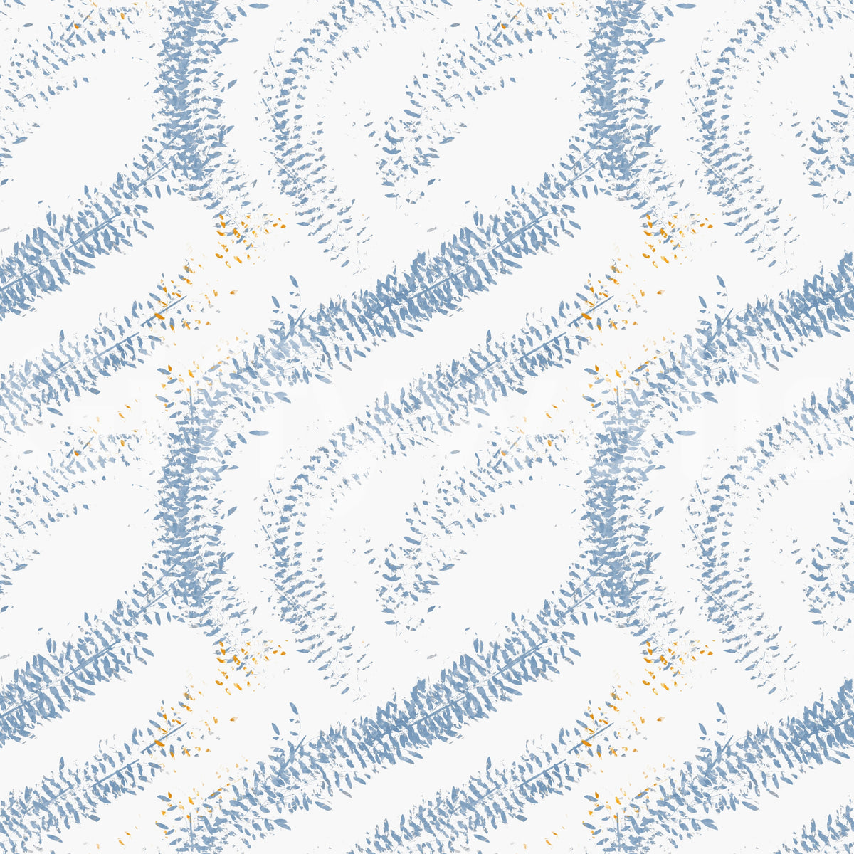 Indigo Wave Botanical Arches Wallpaper⁠