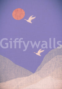 Zen Mountain Flight Landscape Wall Mural