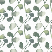 Soft Watercolor Eucalyptus Vines Wallpaper⁠