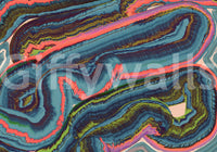 Abstract Resinous Flow and Swirl Wall Mural