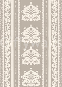Neutral Heritage Damask Stripe Wallpaper⁠