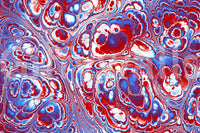 Red Blue Marble Abstract Energy Flow