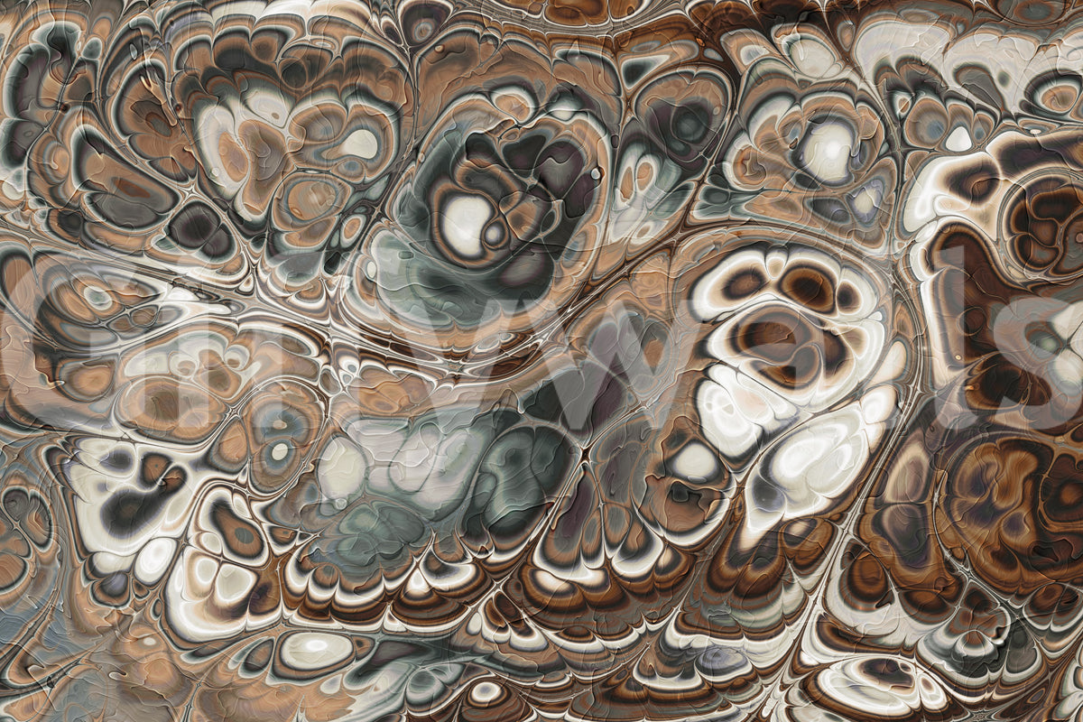 Luxury Brown Marble Abstract Texture Wall Mural