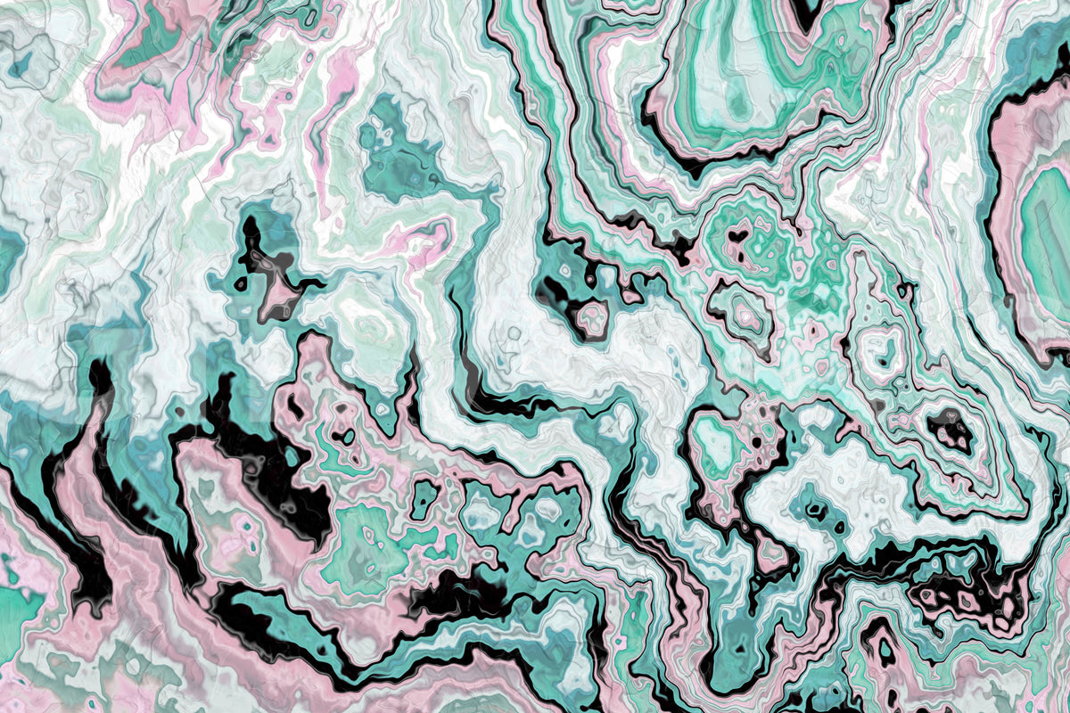 Pastel Marble Swirl Abstract Wall Mural