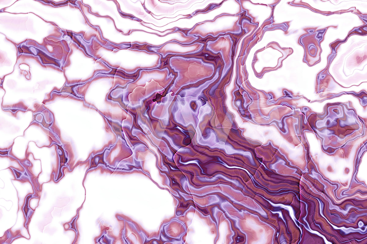 Amethyst Marble Flow Liquid Art Wall Mural