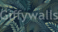 Midnight Tropics Foliage Wall Mural