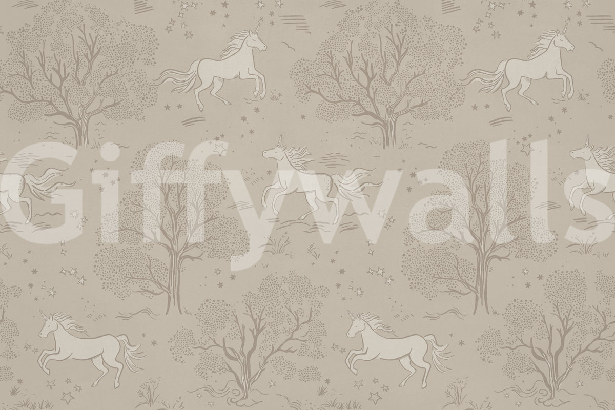 Magical Unicorn Dreamland – Sandstone Wall Mural Wall Mural