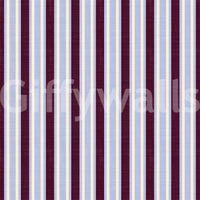 Ivy League Faux Linen Vertical Stripes - Burgundy Lilac And Cream Wallpaper⁠