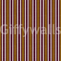 Ivy League Faux Linen Vertical Stripes - Burgundy Mustard And Cream Wallpaper⁠