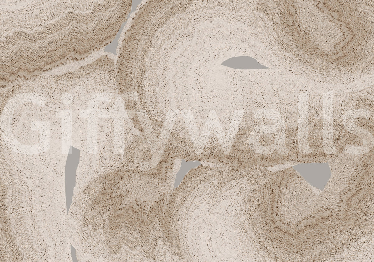 Organic Earth Tones Abstract Wall Mural