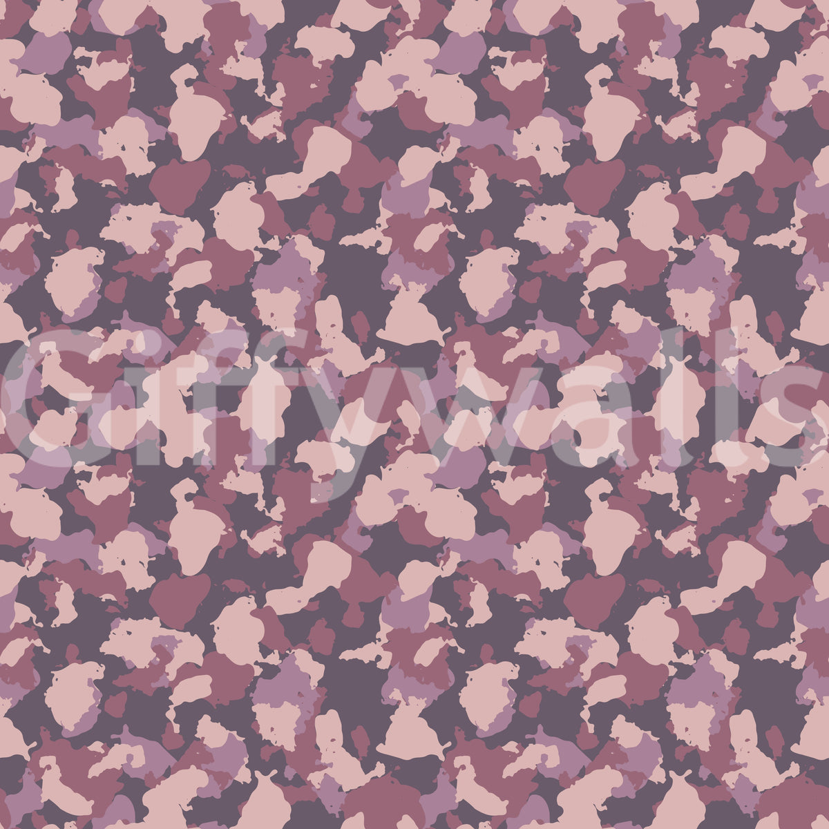 Muted Blush Camouflage Pattern Wallpaper⁠