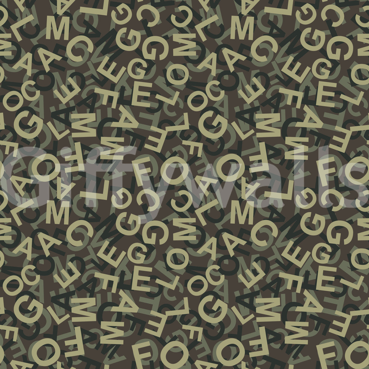 Abstract Alphabet Camouflage Wallpaper⁠