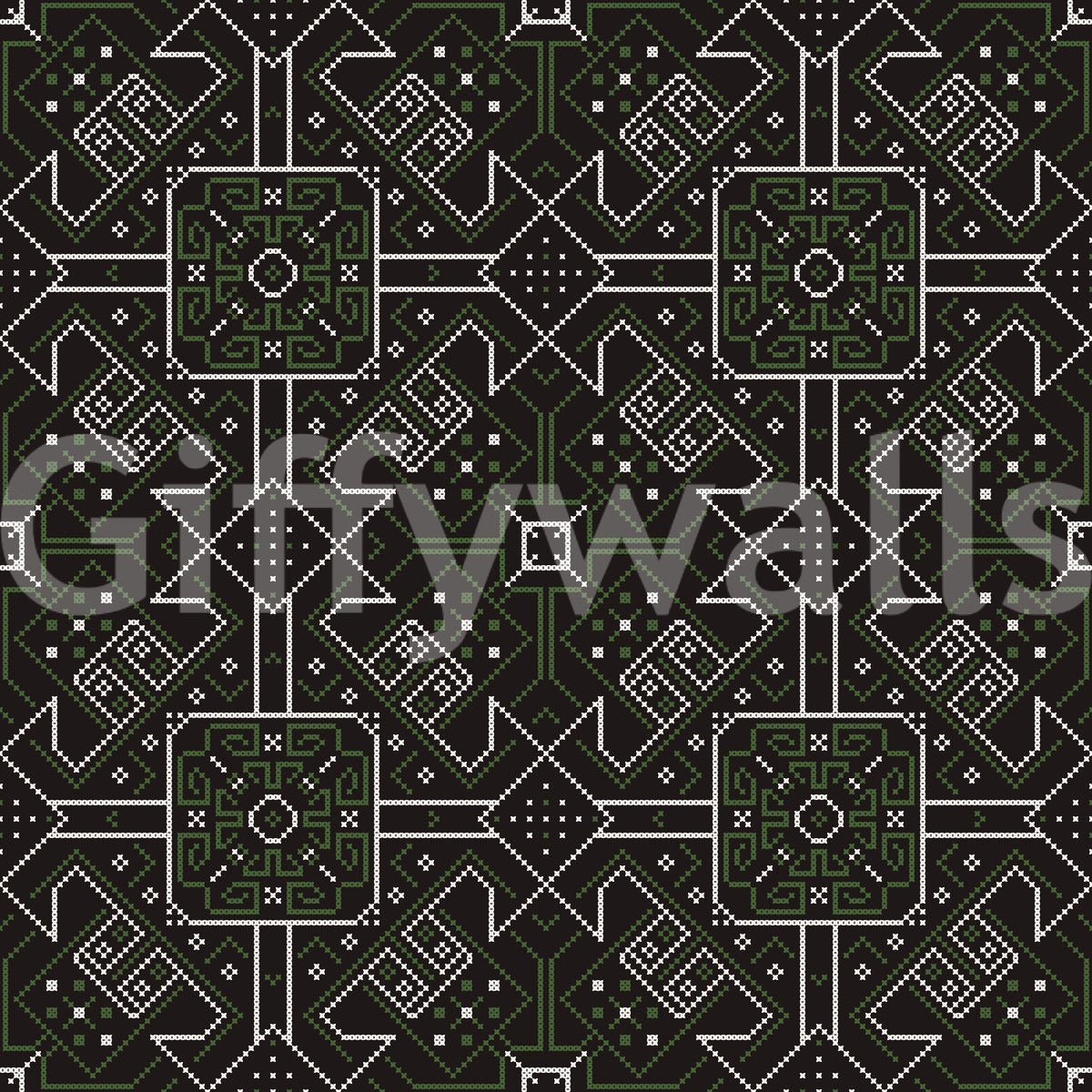 Folklore Stitched Geometry Wallpaper⁠