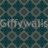 Geometric Pixel Diamond Grid Wallpaper⁠