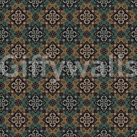 Rustic Pixelated Cross Mural Wallpaper⁠
