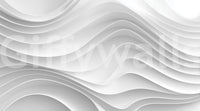 Abstract White Architectural Layers Wall Mural