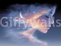 Celestial Dreamer Portrait Wall Mural