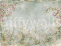 Soft Meadow Brushstrokes Wall Mural
