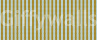 Mustard and Mint Scalloped Vertical Stripes Wall Mural