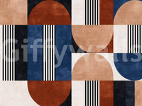 Modern Geometric Mosaic Wall Mural