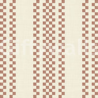 Ticking Checker Stripes - Terracotta Wallpaper⁠