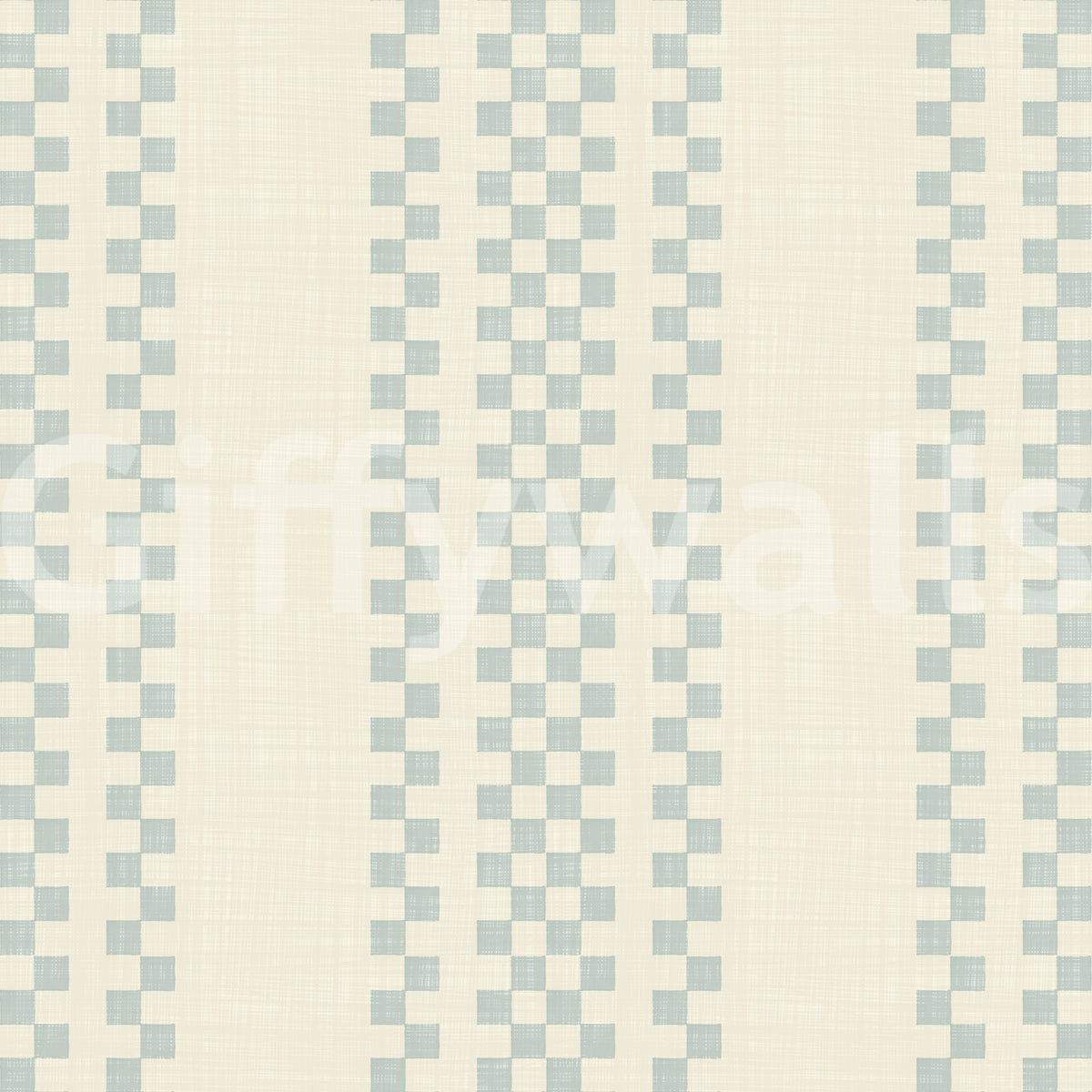 Ticking Checker Stripes - Watery Wallpaper⁠