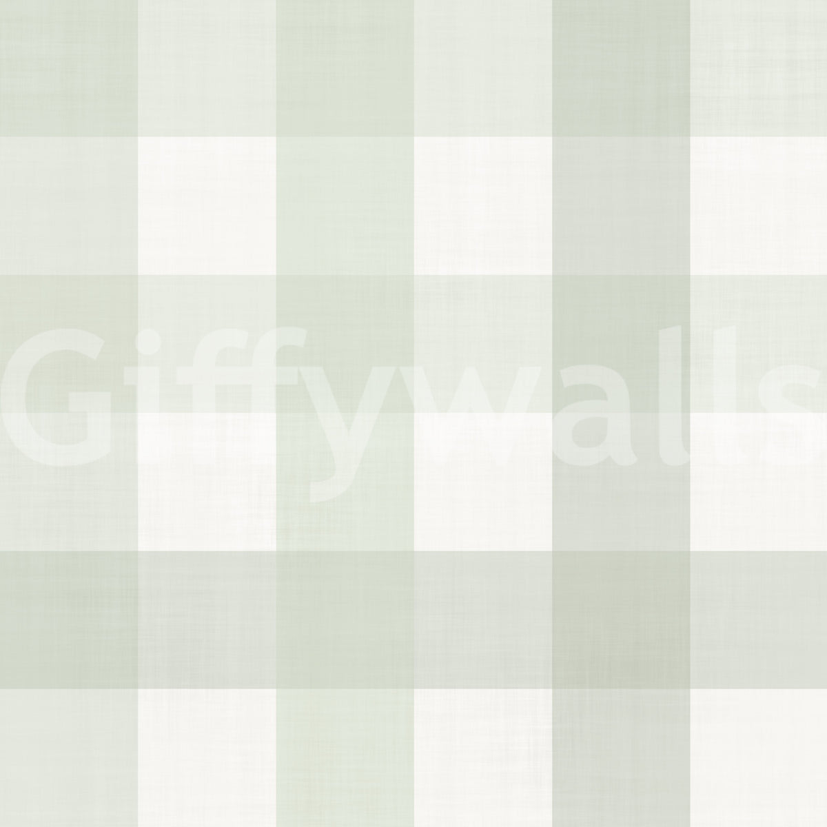Green Gingham Plaid Linen Look Texture Wallpaper⁠