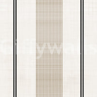 Beige and Black Stripe Linen Look Texture Wallpaper⁠