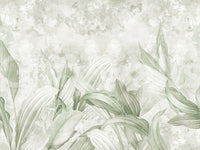 Soft Sage Green Botanical Wall Mural Wall Mural