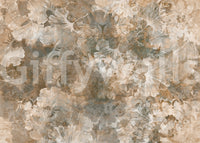 Vintage Ginkgo Leaf Warm Amber Wall Mural Wall Mural