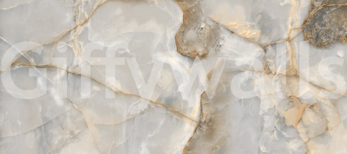 Natural Cream Onyx Vein Wall Mural