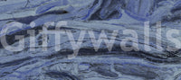 Abstract Swirls in Indigo and Slate Wall Mural