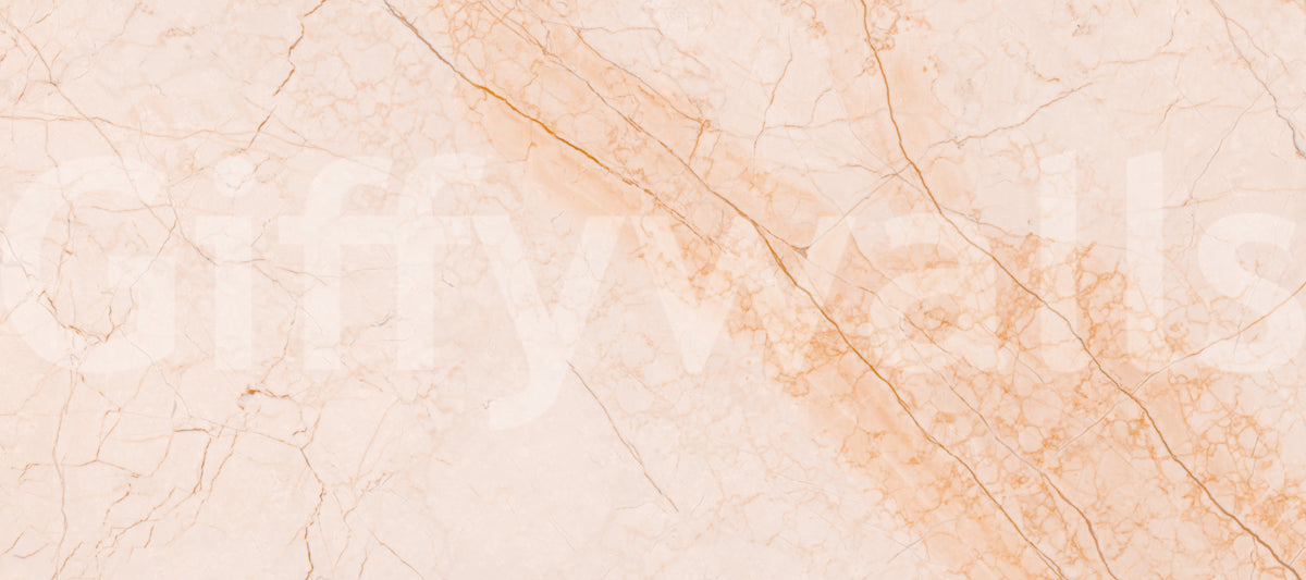 Soft Peach Marble Stone Wall Mural