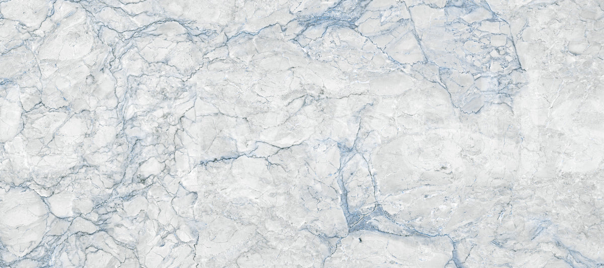 Cool Blue Marble Slab Texture Wall Mural