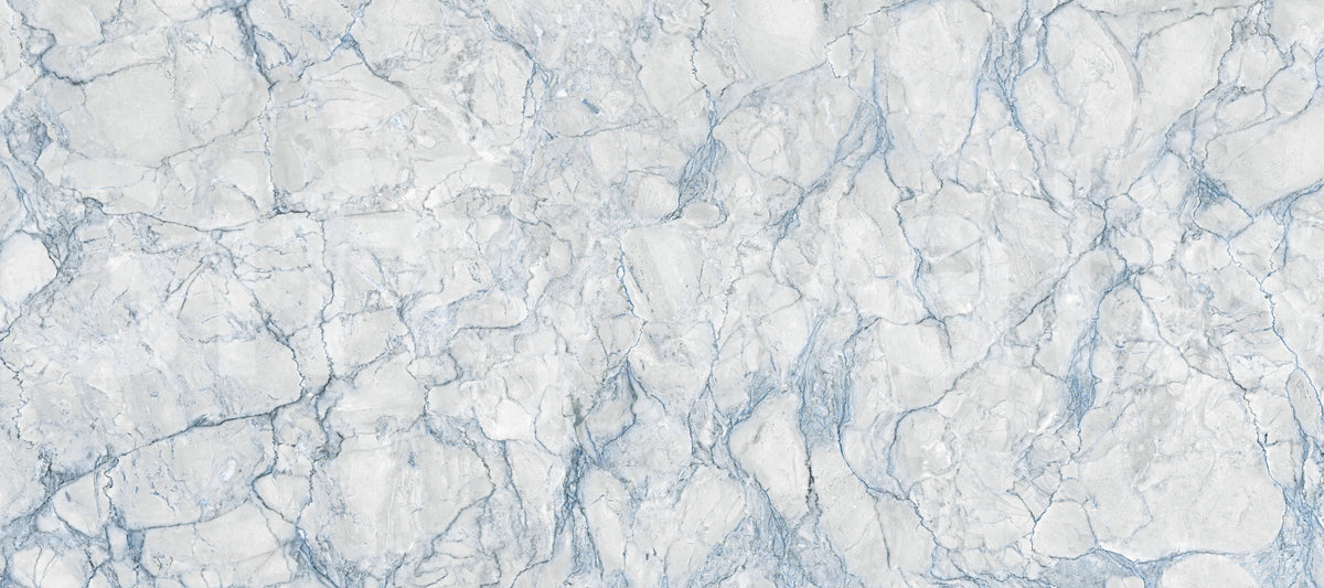 Ethereal Blue Veined Marble Wall Mural